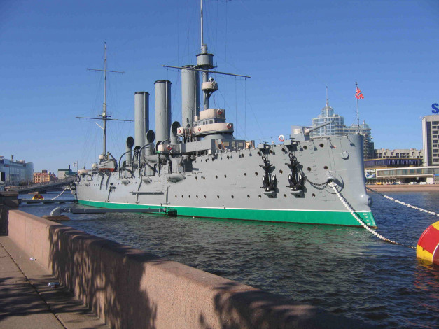 Обои картинки фото крейсер, аврора, корабли, крейсеры, линкоры, эсминцы