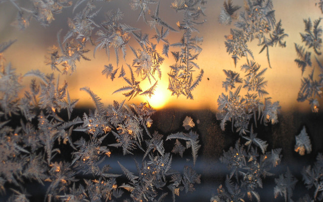Обои картинки фото природа, макро, солнце, узоры, мороз, окно