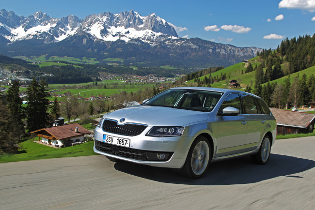 Обои картинки фото 2013, skoda, octavia, wagon, 4x4, автомобили