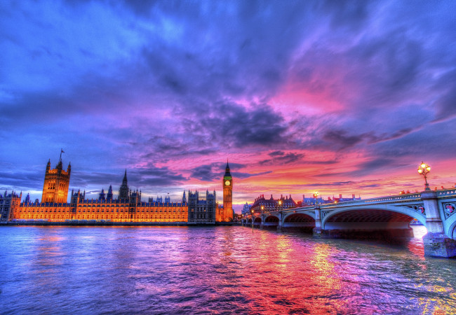 Обои картинки фото города, лондон, великобритания, hdr