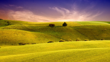 Картинка природа пейзажи зелень лето холмы трава