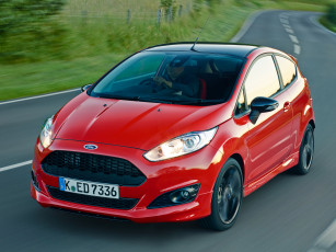 Картинка автомобили ford fiesta красный 2014г red zetec s