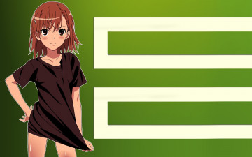 Картинка аниме toaru+majutsu+no+index девушка взгляд фон