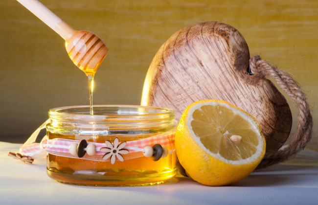 Обои картинки фото еда, мёд,  варенье,  повидло,  джем, медок, лимон