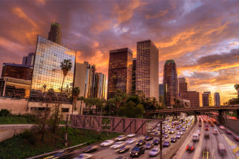 Картинка downtown+la города лос-анджелес+ сша простор