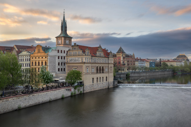 Обои картинки фото города, прага , Чехия, smetana, museum, vltava, river, прага