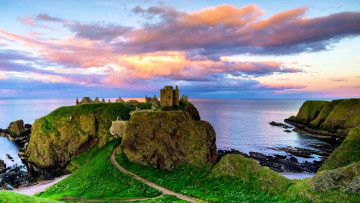 Картинка dunnottar+castle aberdeenshire scotland города замки+англии dunnottar castle