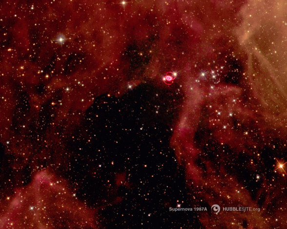 Обои картинки фото supernova, 1987a, космос, звезды, созвездия