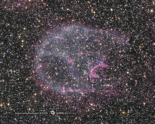 Обои картинки фото supernova, remnat, 132d, космос, звезды, созвездия