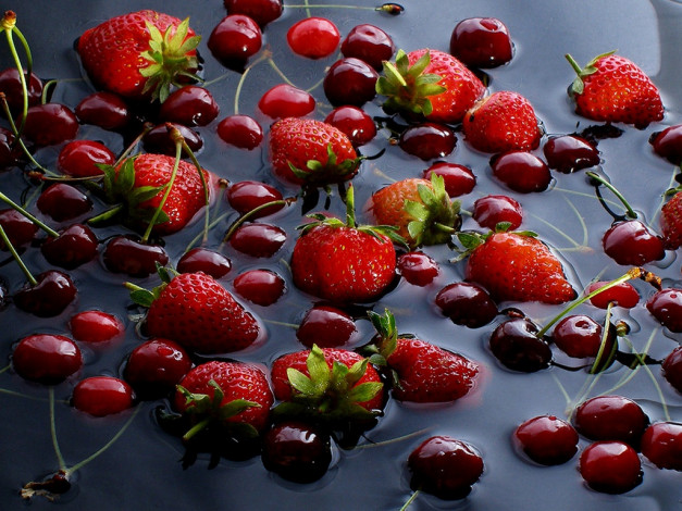 Обои картинки фото александр, мокшин, Ягодный, микс, еда, фрукты, ягоды