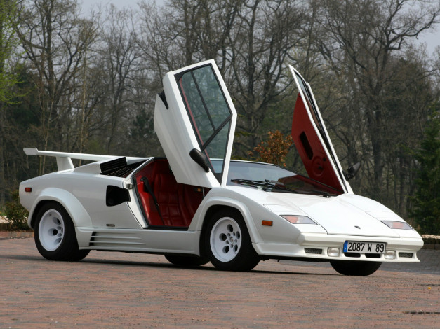 Обои картинки фото lamborghini, countach, 5000, quattrovalvole, автомобили