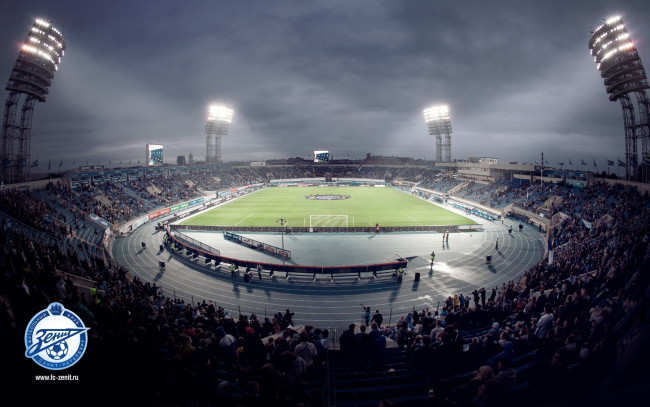 Обои картинки фото спорт, стадионы, трибуны, стадион, футбол, санкт-петербург, зенит
