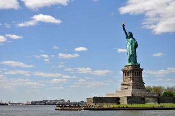 обоя города, нью, йорк, сша, статуя, свободы