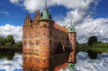 Картинка города дворцы замки крепости замок вода