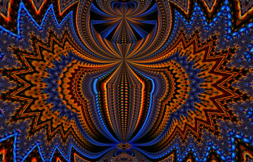 Картинка 3д графика fractal фракталы цвета узор