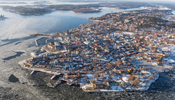 Картинка швеция vaxholm города панорамы панорама дома