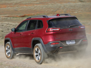 Картинка автомобили jeep красный 2014г kl au-spec trailhawk cherokee