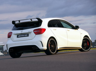 Картинка автомобили mercedes-benz a 45 au-spec w176 edition 1 светлый 2013г amg