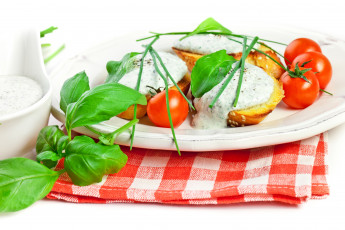 Картинка еда разное перец базилик чеснок соус помидоры