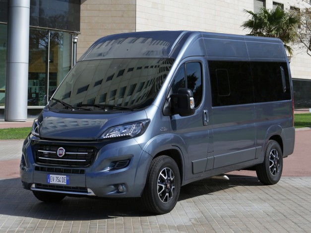 Обои картинки фото автомобили, fiat, ducato, panorama, синий