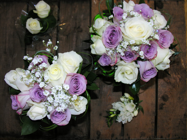 Обои картинки фото цветы, розы, украшения, букеты