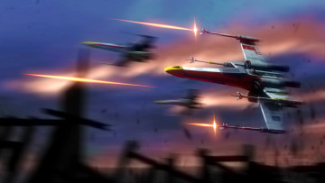 Картинка фэнтези _star+wars фантастика fan art x-wing star wars