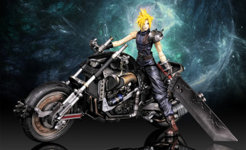 Картинка разное игрушки final fantasy vii 7 cloud strife мотоциклы