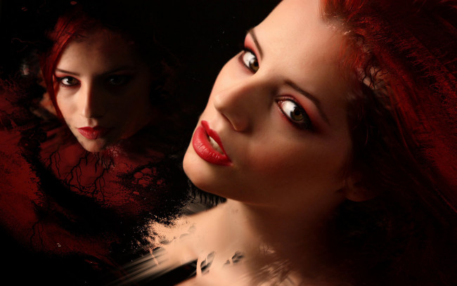 Обои картинки фото девушки, ariel piperfawn, рыжая, лицо