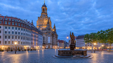 Картинка frauenkirche города дрезден+ германия