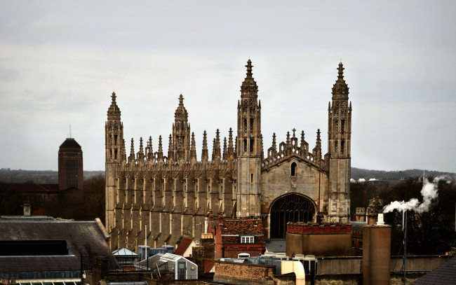 Обои картинки фото cambridge, england, города, - католические соборы,  костелы,  аббатства