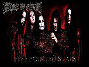 обоя five, pointed, stars, музыка, cradle, of, filth