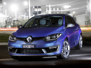 Картинка автомобили renault au-spec gt 220 mеgane синий 2014г