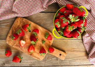 Картинка еда клубника +земляника ягоды