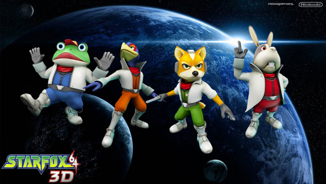Обои картинки фото star fox 64,  3d, видео игры, - star fox 64, персонажи