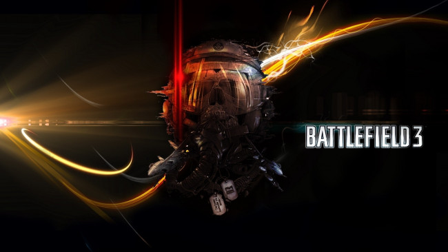Обои картинки фото видео игры, battlefield 3, battlefield, 3, шутер, экшен, боевик, шлем, череп