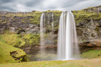 Картинка природа водопады водопад скала