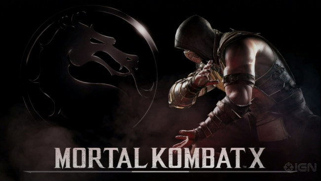 Обои картинки фото видео игры, mortal kombat x, scorpion, мортал, комбат, скорпион