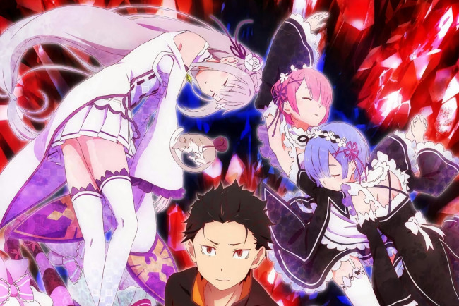 Обои картинки фото аниме, re,  zero kara hajimeru isekai seikatsu, персонажи