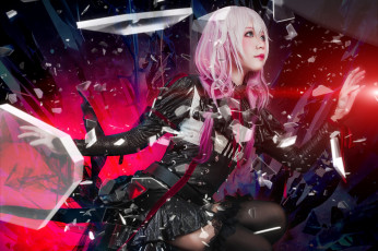 Картинка разное cosplay+ косплей девушки оружие наряд фигура волосы