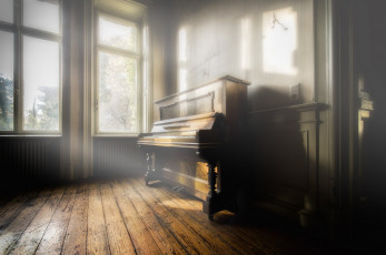 обоя музыка, -музыкальные инструменты, свет, окно, пианино, помещение