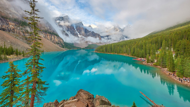 Обои картинки фото moraine lake, banff national park, alberta, canada, природа, реки, озера, moraine, lake, banff, national, park