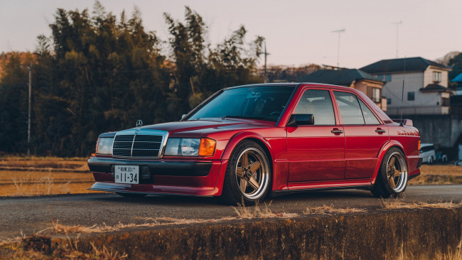 Обои картинки фото автомобили, mercedes-benz, 190e