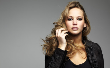 обоя девушки, jennifer lawrence, актриса, лицо, куртка