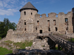 Картинка цесисский замок латвия города дворцы замки крепости