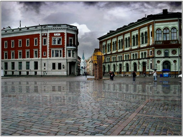 Обои картинки фото старая, рига, домская, площадь, города, латвия