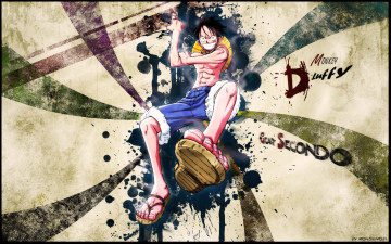 Картинка аниме one piece мальчик monkey d luffy