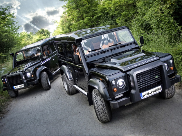 Обои картинки фото vilner, studio, land, rover, defender, автомобили, custom, 5dr, off, road