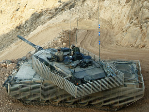 Картинка техника военная дорога танк укрытие