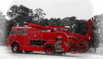 Картинка автомобили пожарные+машины ретро автомобиль спецтехника пожарный