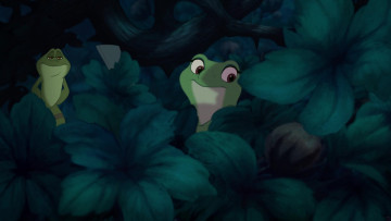 Картинка мультфильмы the+princess+and+the+frog растение голова лягушка